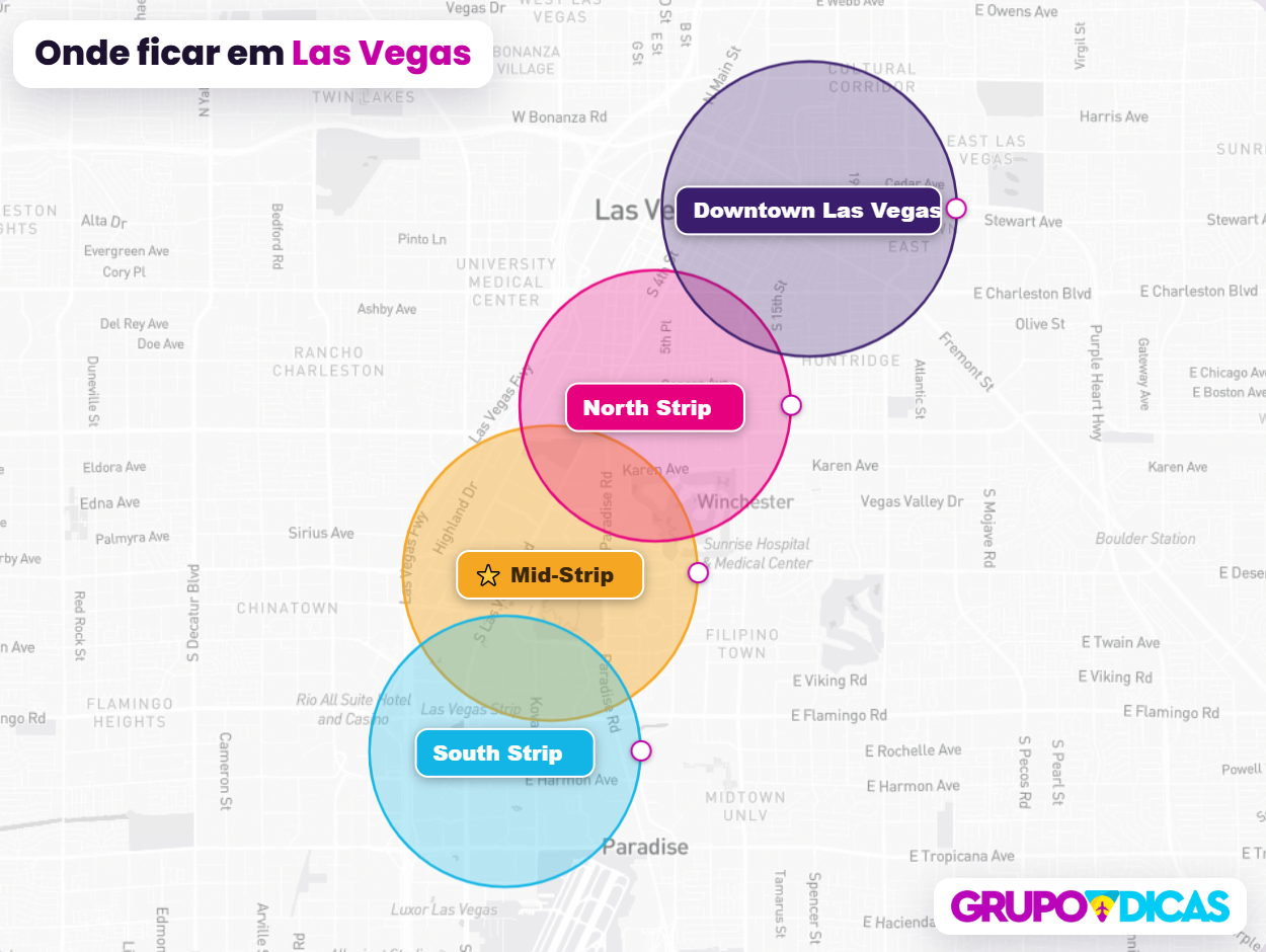 Mapa de Las Vegas Mapa de Las Vegas