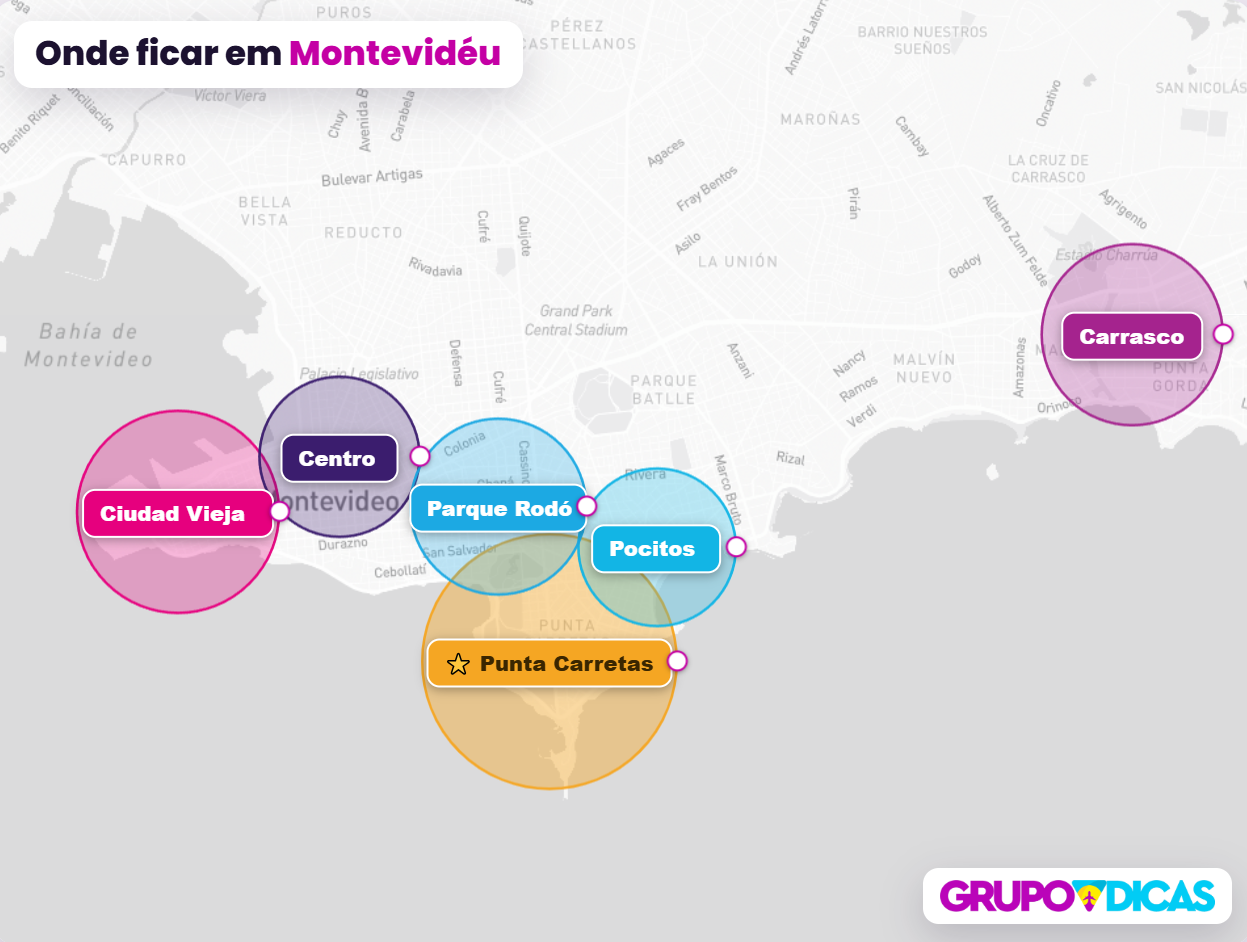 Mapa de Montevidéu Mapa de Montevidéu