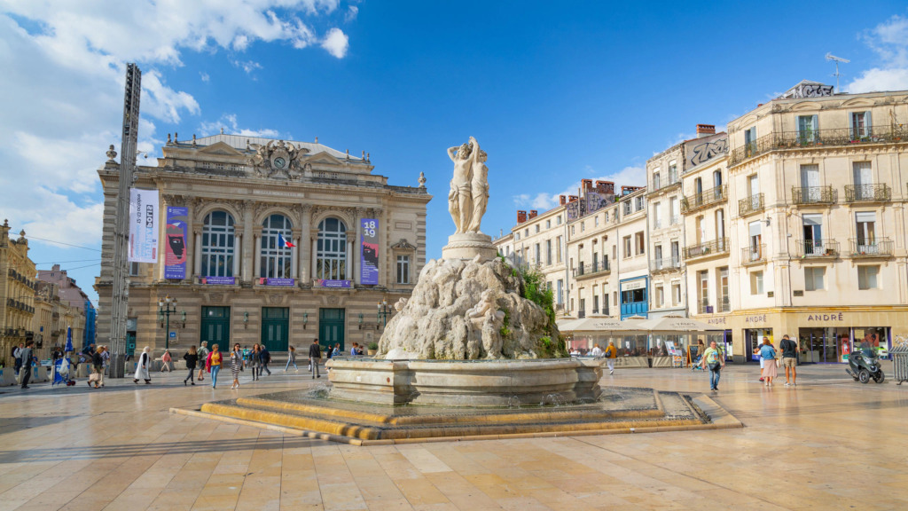 Place de la Comédie em Montpellier
