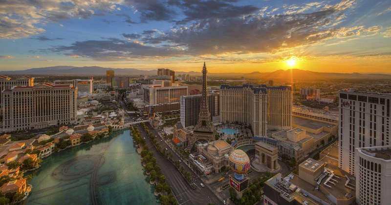 Cidade de Las Vegas vista do alto