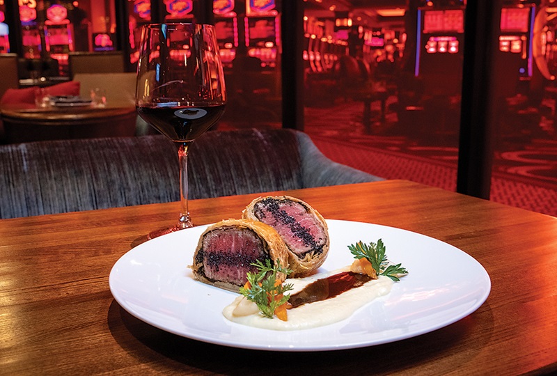 Comida no restaurante Gordon Ramsay Steak em Las Vegas