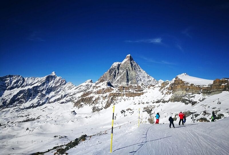 Estação de esqui em Breuil-Cervinia