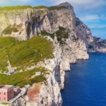 Farol de Punta Carena em Anacapri na Ilha de Capri