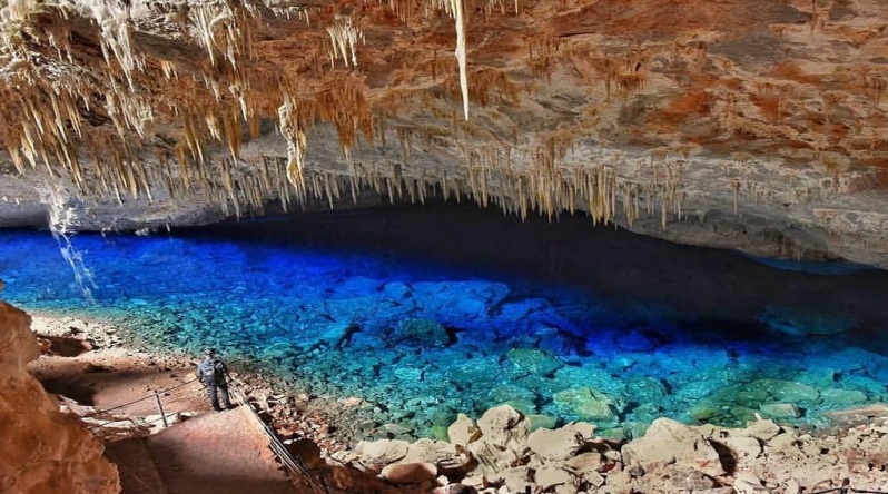 Visita à Gruta do Lago Azul