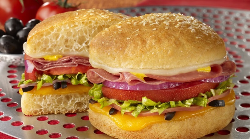 Lanche da lanchonete The Schlotzsky’s em Las Vegas