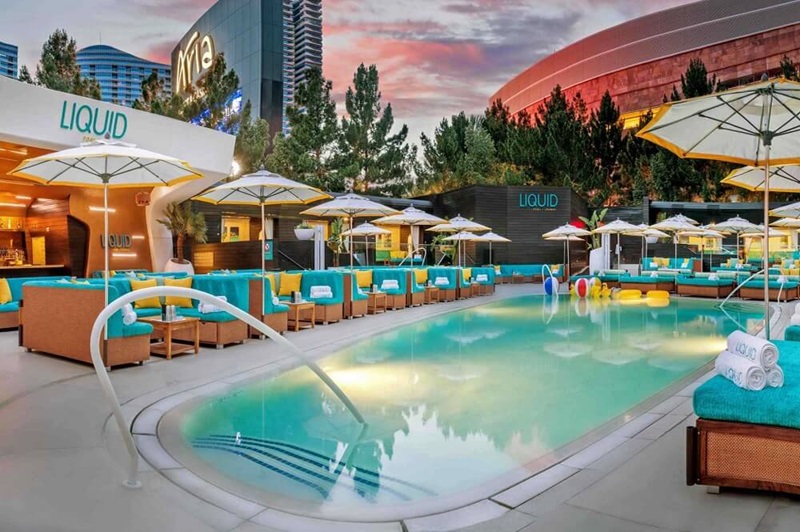 Área de lazer do hotel ARIA Resort & Casino em Las Vegas