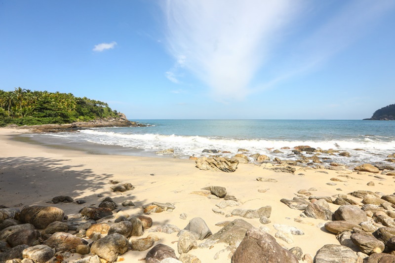 Praia de Maresias na cidade de São Sebastião