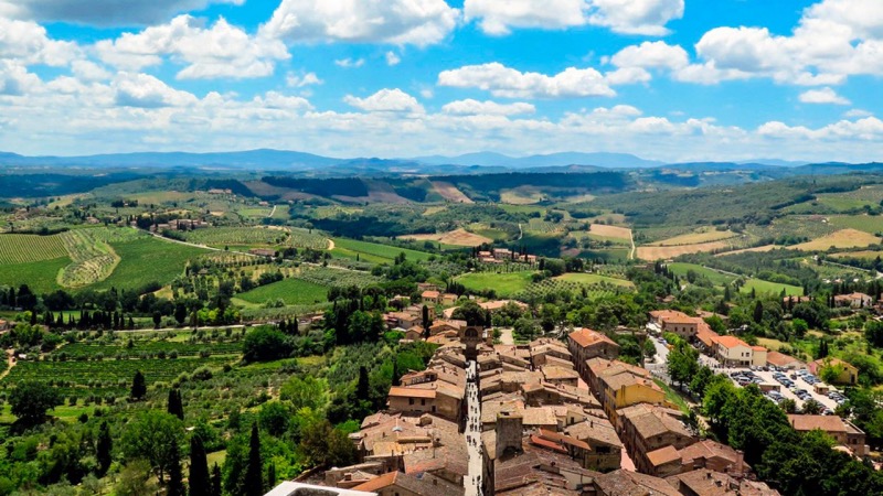 Paisagem de San Gimignano