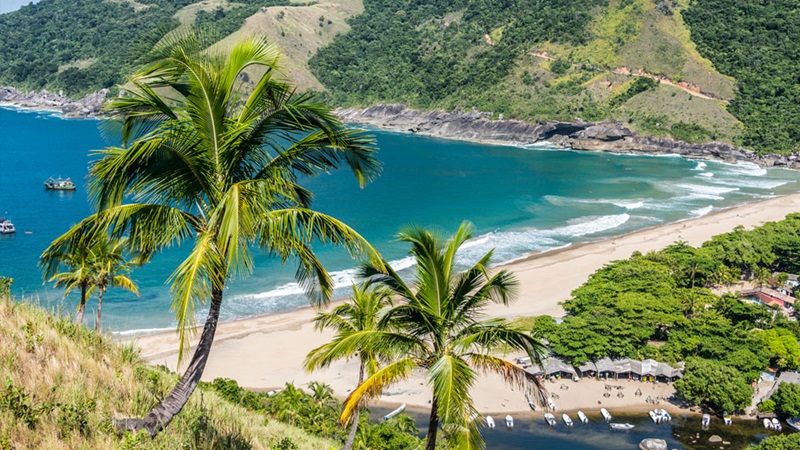 Praia do Bonete na cidade de Ilhabela