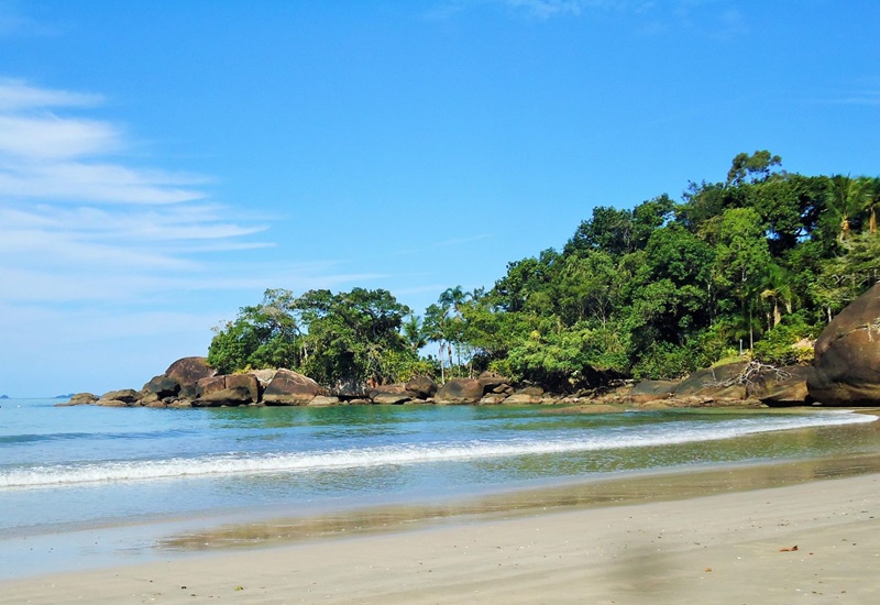 Praia do Félix na cidade de Ubatuba