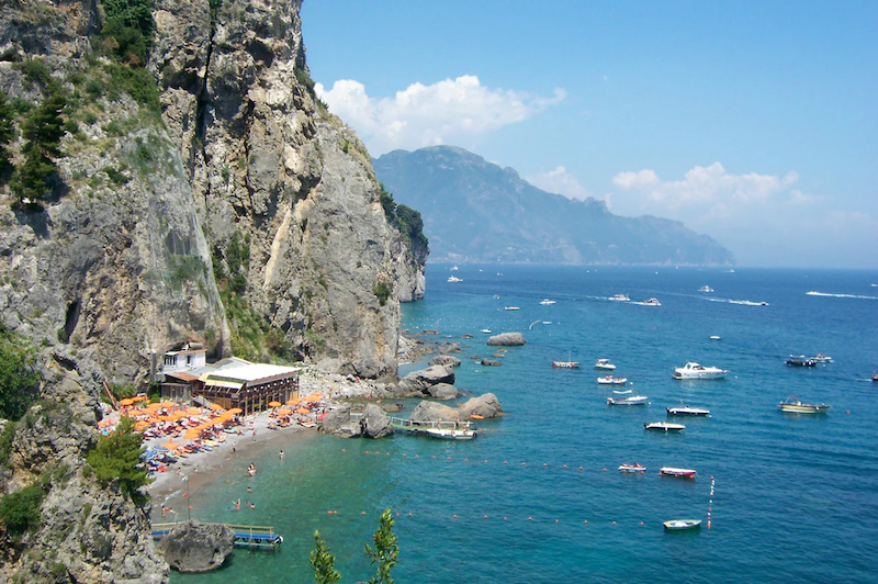 Praia Santa Croce em Amalfi