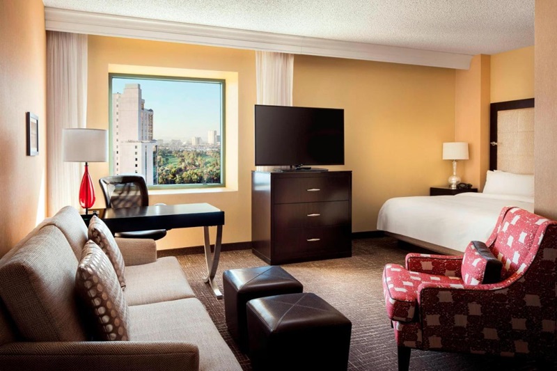 Quarto do hotel Marriott em Las Vegas