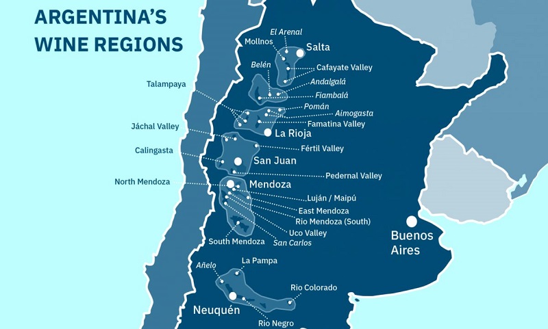 Rota dos vinhos na Argentina