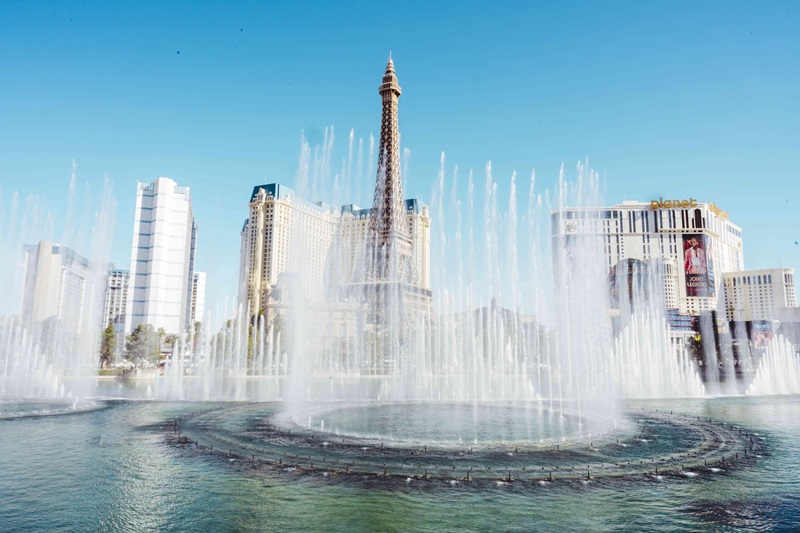 Show das águas do Bellagio em Las Vegas