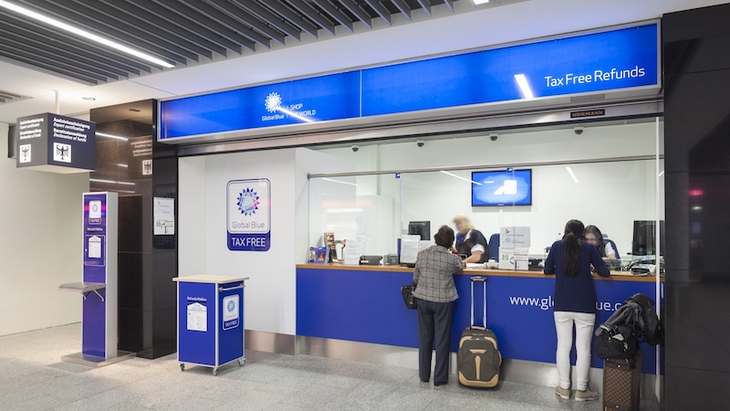 Tax Free Refunds da Global Blue em aeroporto na Itália