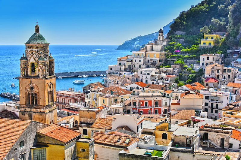 Vista da Amalfi na Costa Amalfitana