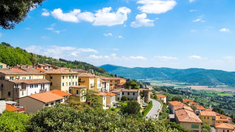 Vista da cidade de Cortona