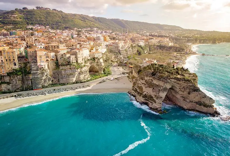 Vista da Praia de Tropea em Tropea