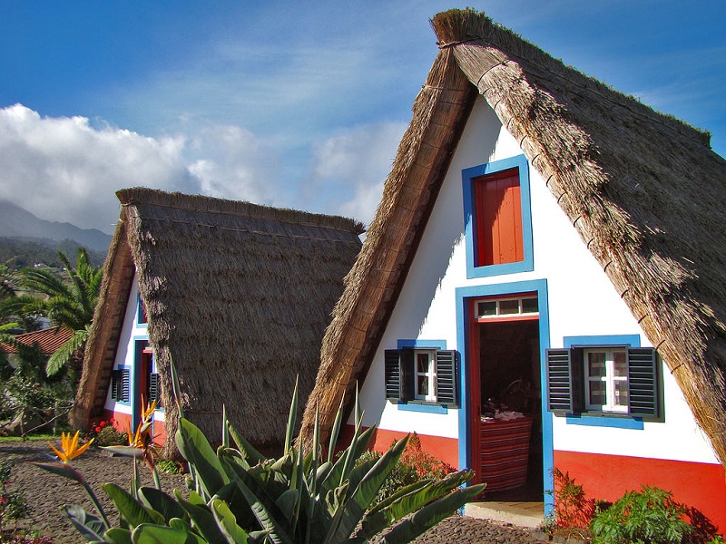 Casas típicas de Santana na Madeira