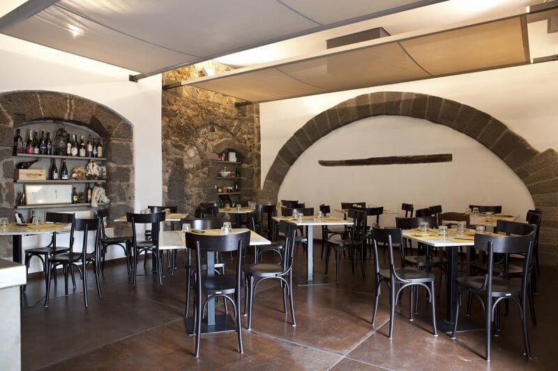 Interior da pizzaria Pepe in Grani em Caiazzo