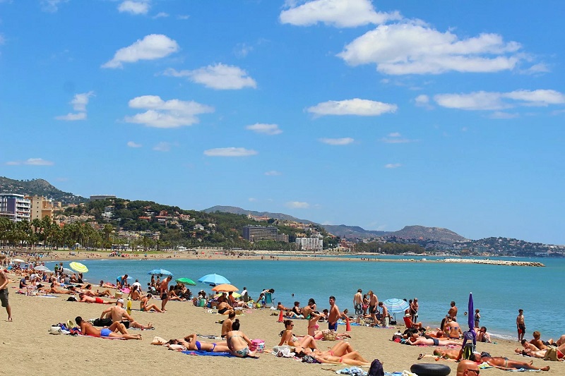 Praia em Málaga