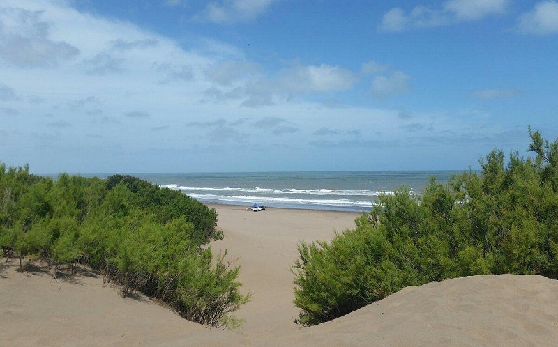 Praia Reta na Argentina