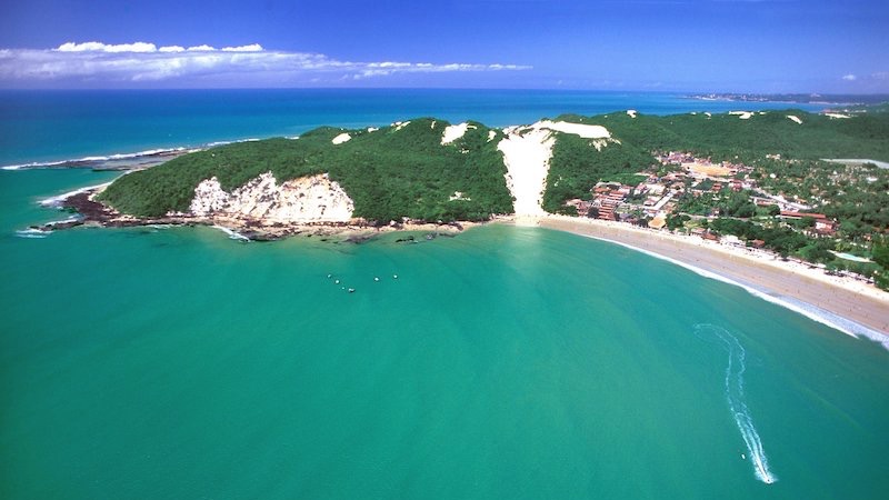 Vista do Morro do Careca na Praia de Ponta Negra em Natal