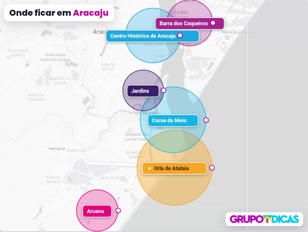 Mapa de Aracaju Mapa de Aracaju