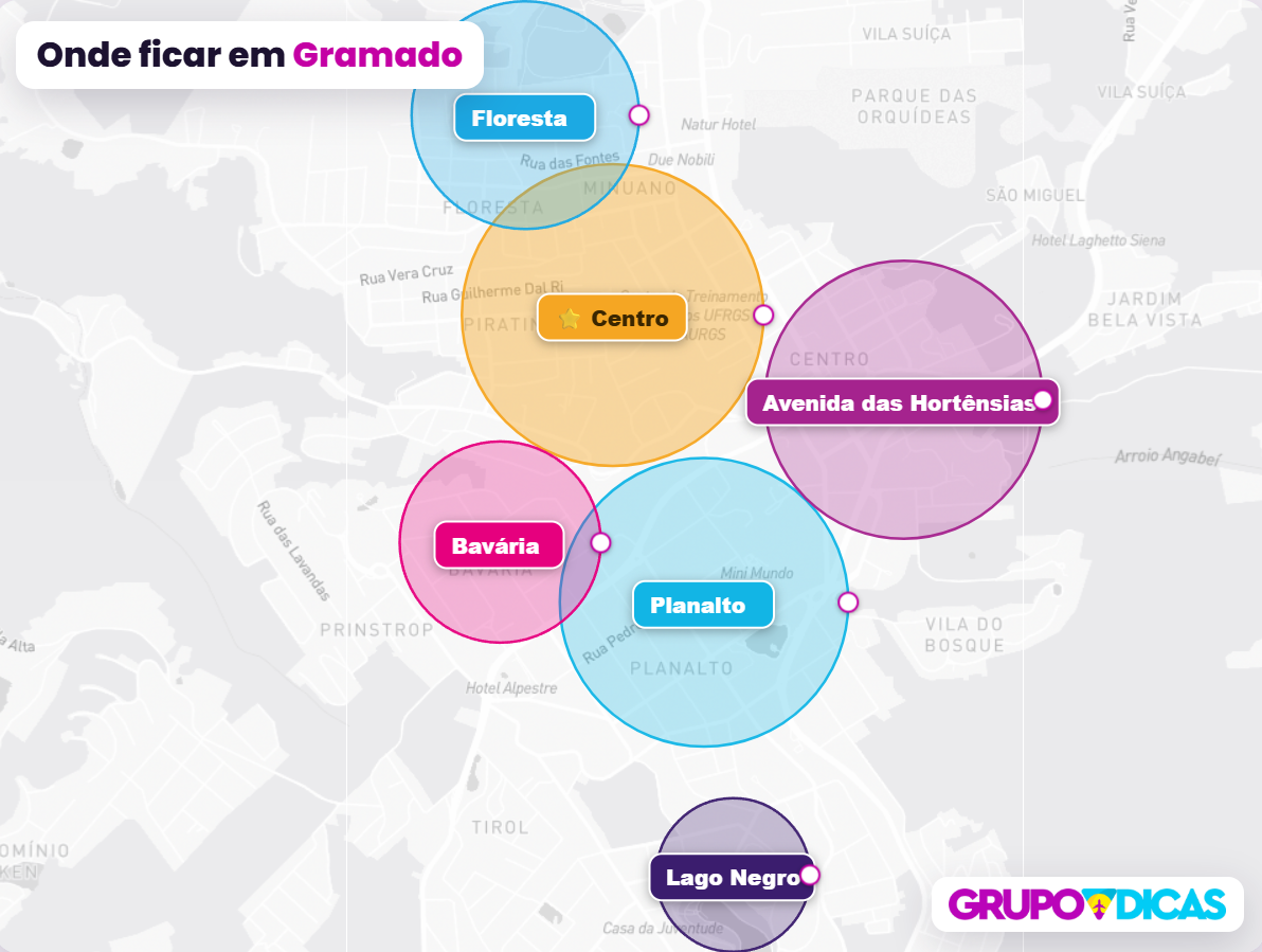 Mapa de Gramado