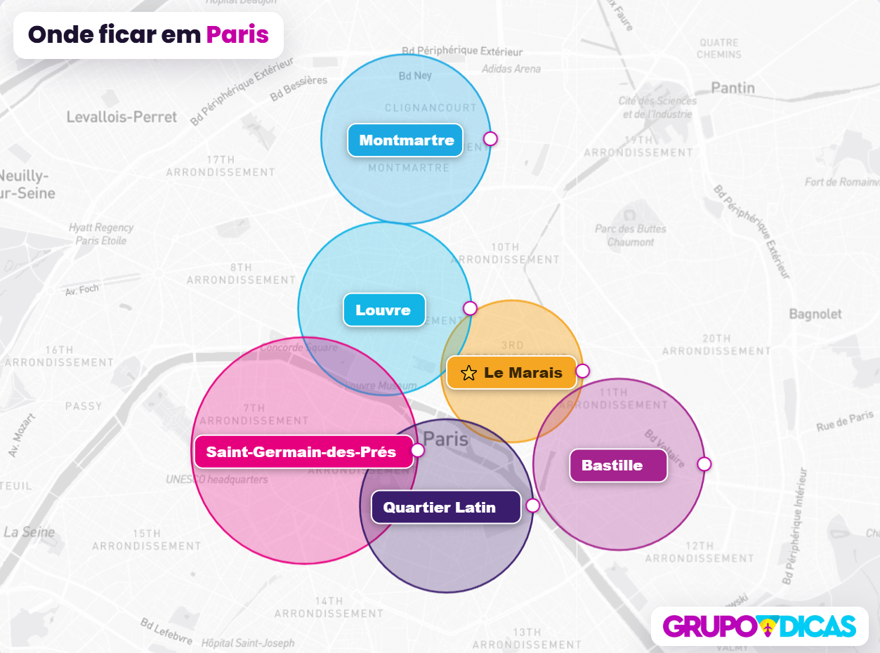 Mapa de Paris Mapa de Paris