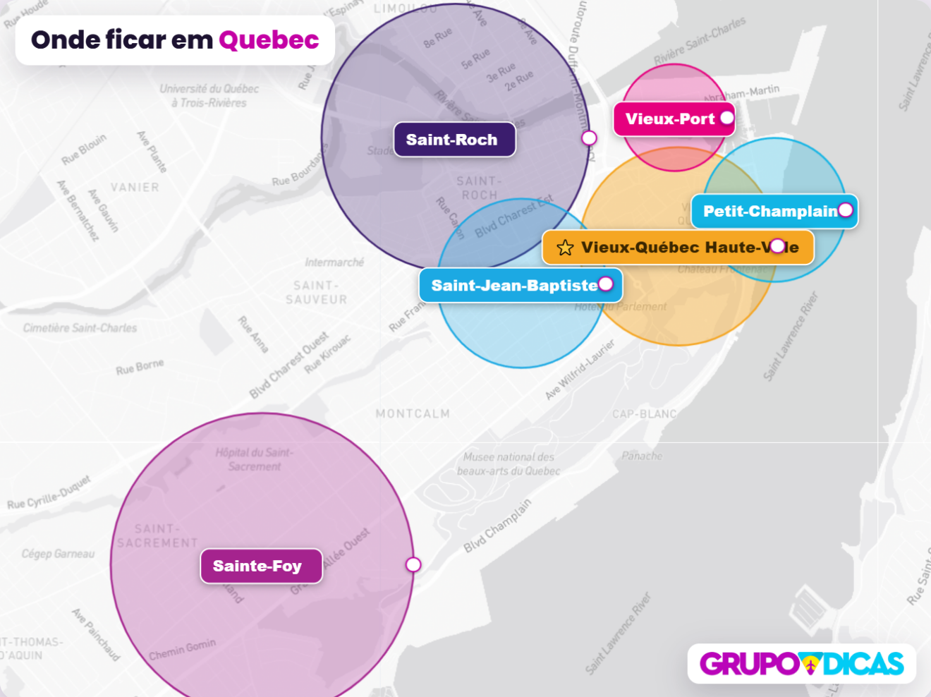 Mapa de Quebec Mapa de Quebec