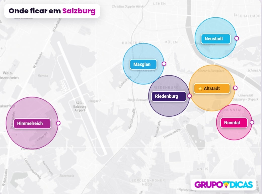 Mapa de Salzburgo