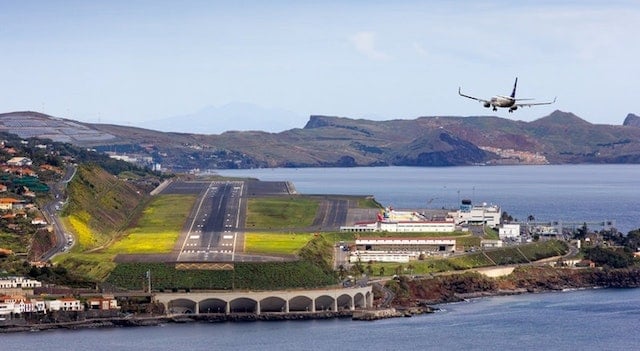 Voo chegando à Madeira