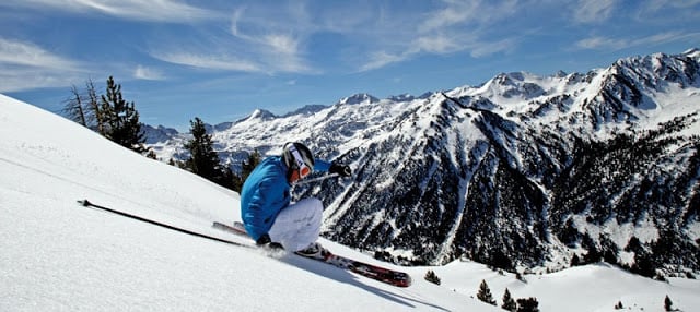 Esquiar em Baqueira-Beret em Lleida