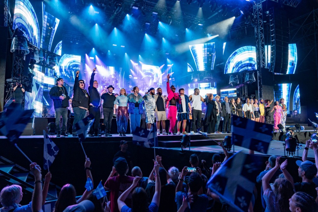 Show do Feriado Nacional de Quebec no parque Plains of Abraham