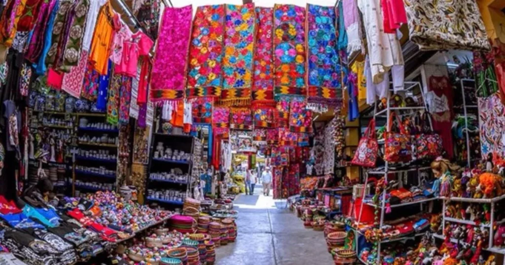 Mercado artesanal na Cidade do México