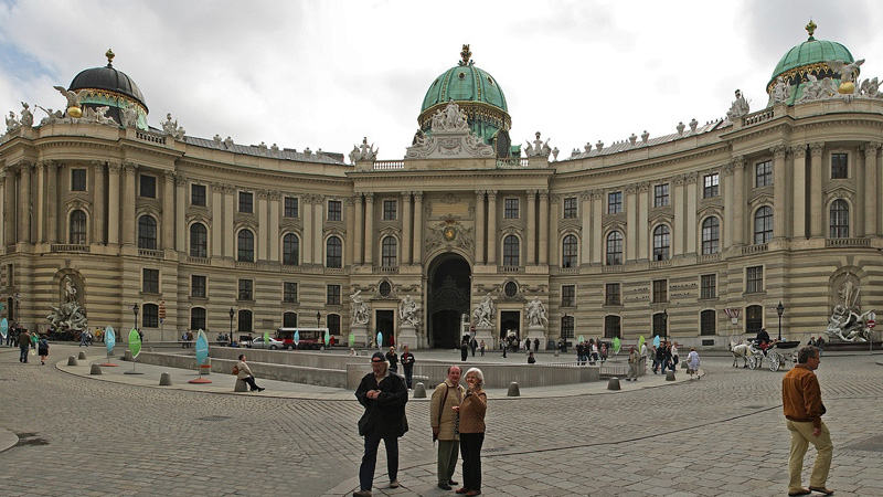 Fachada do Palácio Hofburg
