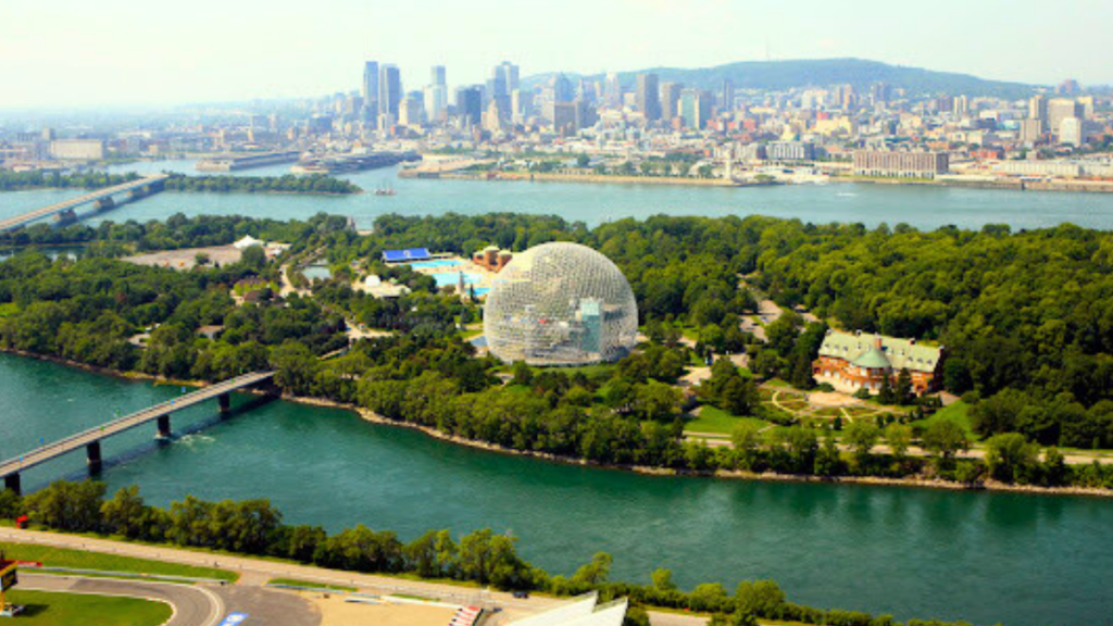 Parque Jean Drapeau e a Biosfera de Montreal