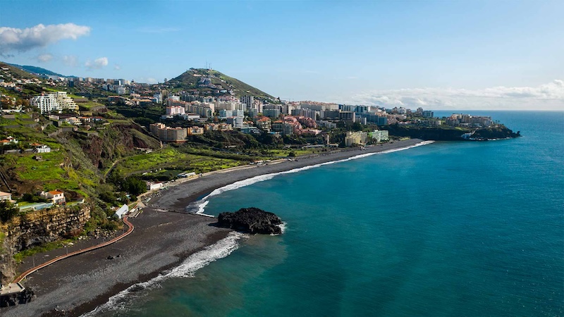 Praia Formosa na Madeira