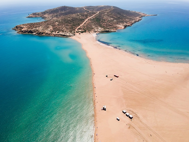 Ilha de Rhodes na Grécia