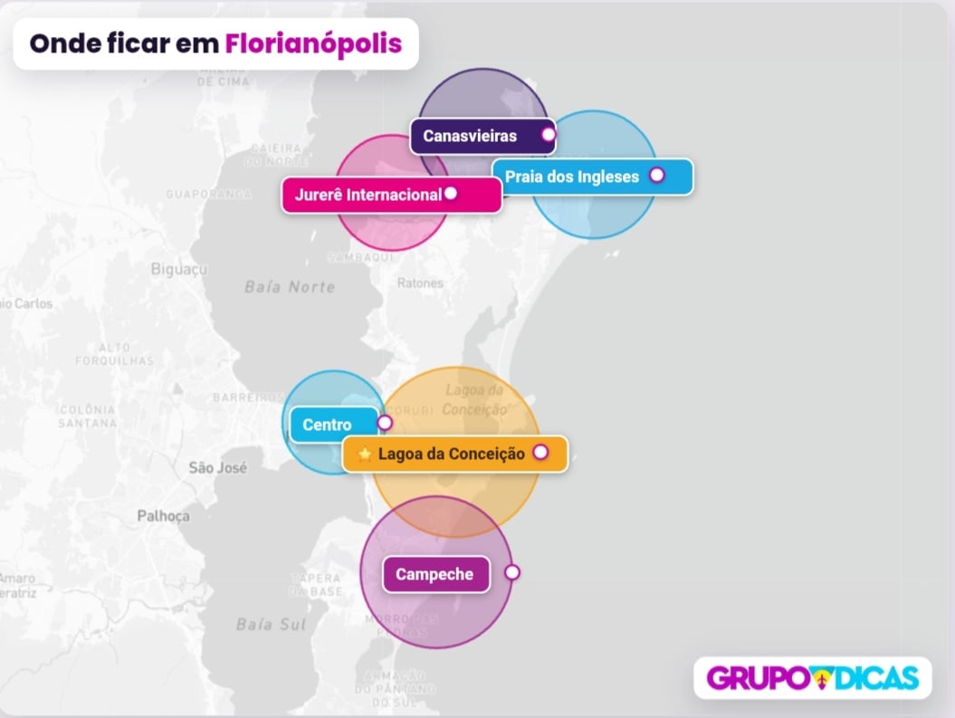 Mapa de Florianópolis Mapa de Florianópolis