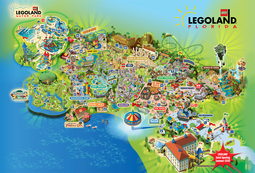 Mapa do Parque Legoland
