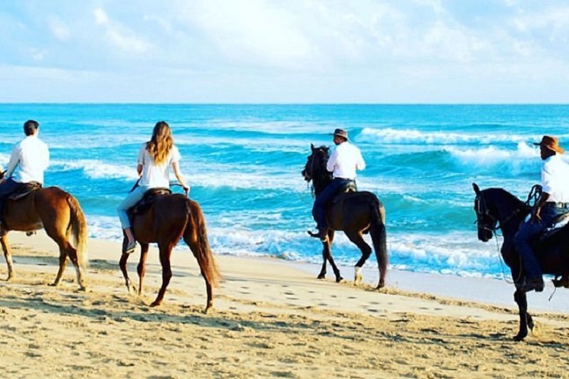 Ingresso do passeio a cavalo pela praia Uvero Alto 