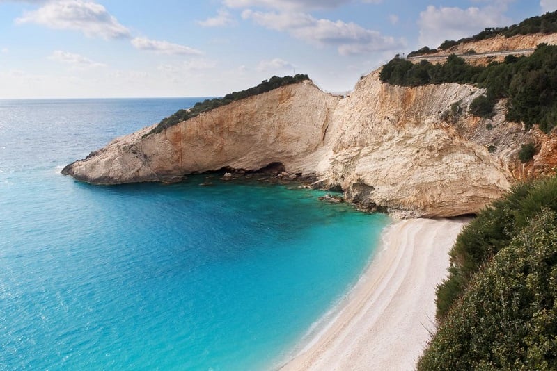 Ilha de Lefkada na Grécia