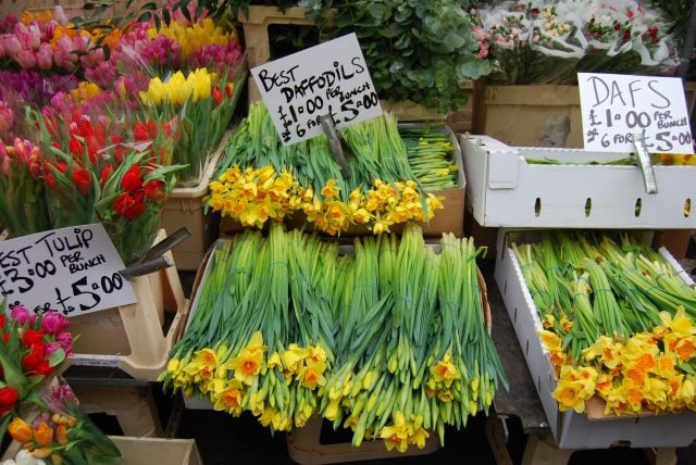 Columbia Road Flower Market em Londres