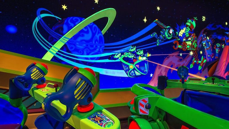 Buzz Lightyear's Space Ranger Spin no Magic Kingdom da Disney Orlando