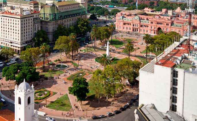 Plaza de Mayo em Buenos Aires