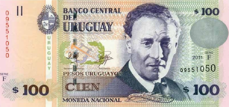 Nota de 100 pesos uruguaios