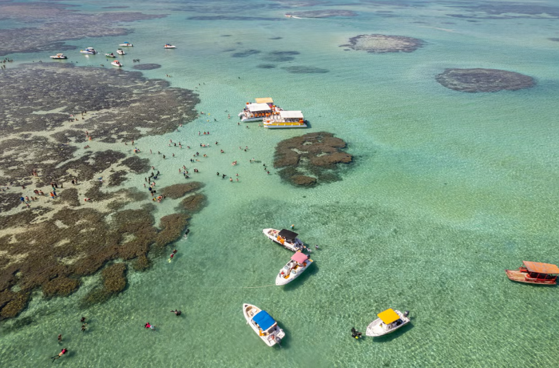 Ir às piscinas naturais não pode ficar fora do roteiro de 1 dia em Maragogi