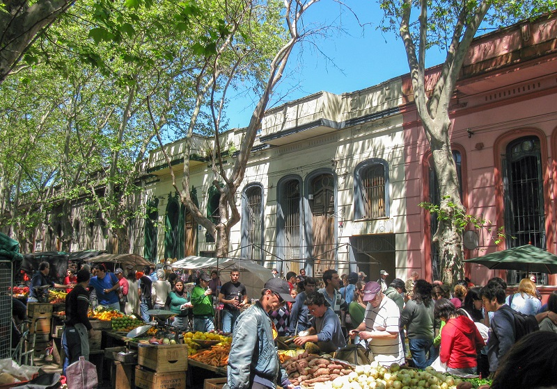 Feira em Montevidéu